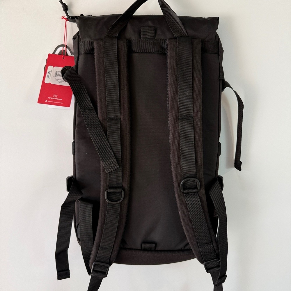 Topo Designs Rover Pack Classic Mens OS Black Backpack 20L Laptop Sleeve Bolder - Picture 6 of 12